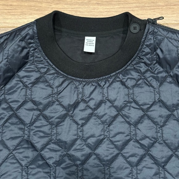 Adidas X Y-3 Quilted Reversible Crewneck Sweater Pullover in Black Size XL - Picture 3 of 14